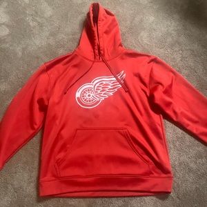 NHL mens detriot redwings hooded sweatshirt